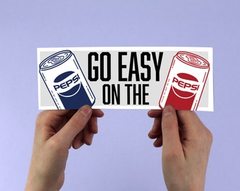 Go Easy On The Pepsi Bumper Sticker! Home Alone inspired waterproof sticker, Christmas , macaulay culkin 90s, meme sticker, Kieran Culkin