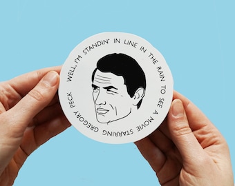 Gregory Peck Sticker Bob Dylan Inspired Sticker! Brownsville Girl, Waterproof sticker, laptop ,the gunfighter, Knocked Out Loaded, car