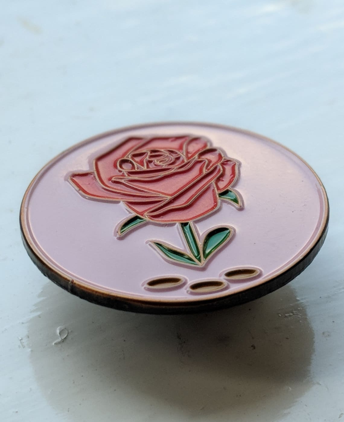 Kingpin Inspired Enamel Pin Big Ern's Iconic Rose Bowling Etsy UK