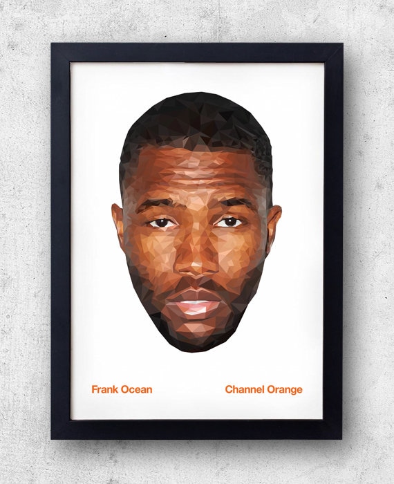 Frank Ocean Poster, Channel ORANGE Print - Thinkin Bout You