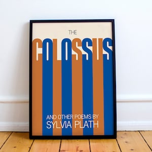 Sylvia Plath Poster, The Colossus and Other Poems by Sylvia Plath, 1968 Version Druck, Hardcastle Crags, Hebden Bridge, Ouija Board Bell Jar