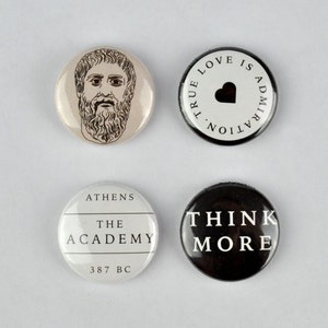 Plato Bagdes!  philosopher, Socrates, Aristotle, Academy in Athens, Greek,  Western philosophy, gold, advice