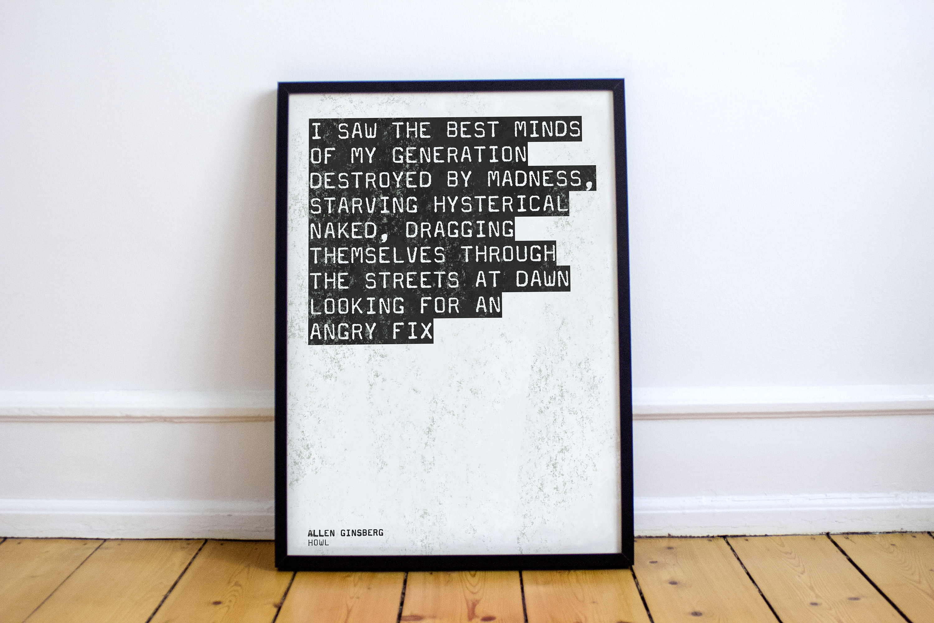 Allen Ginsberg Quote Poster the -