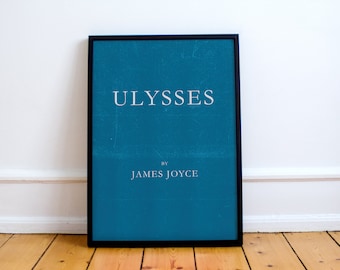 Ulysses First Edition Print  of the novel by James Joyce ,  Leopold Bloom, Homer,  Dublin, stream-of-consciousness, Novel, Irish, Books,