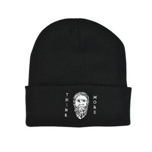 ¡Gorro de Platón &quot;Piensa Más&quot;! ¡Sombrero de filosofía! Sócrates, griego, filosofía occidental, Aristóteles, Academia de Atenas,