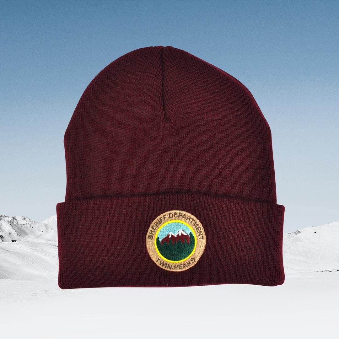 Twin Peaks Sheriff Department Knitted Beanie! Tv Prop Hat , David