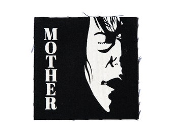 Danzig Mother Patch, horror patches for jackets, metal, screen printed, sew on punk patch, top rocker, occult, goth screen print patch,