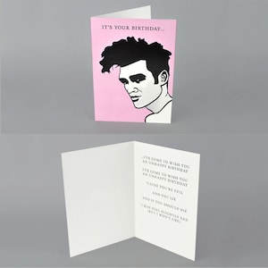 Morrissey Birthday Card i've Come to Wish You an - Etsy