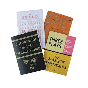 Colección de cuadernos de Wes Anderson, Gran Hotel Budapest, Darjeeling Limited, Los Tenenbaums y Moonrise Kingdom
