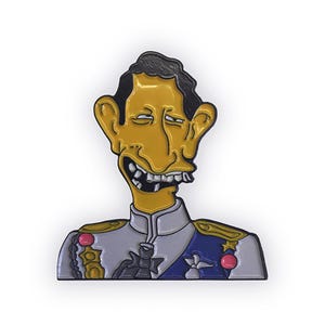 PRINCE CHARLES  Enamel Pin Badge, Great British Smiles inspired!