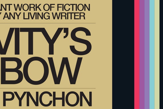 Gravity's Rainbow First Edition Print, Thomas Pynchon, the Gravity's Rainbow First Edition Print, Thomas Pynchon, the