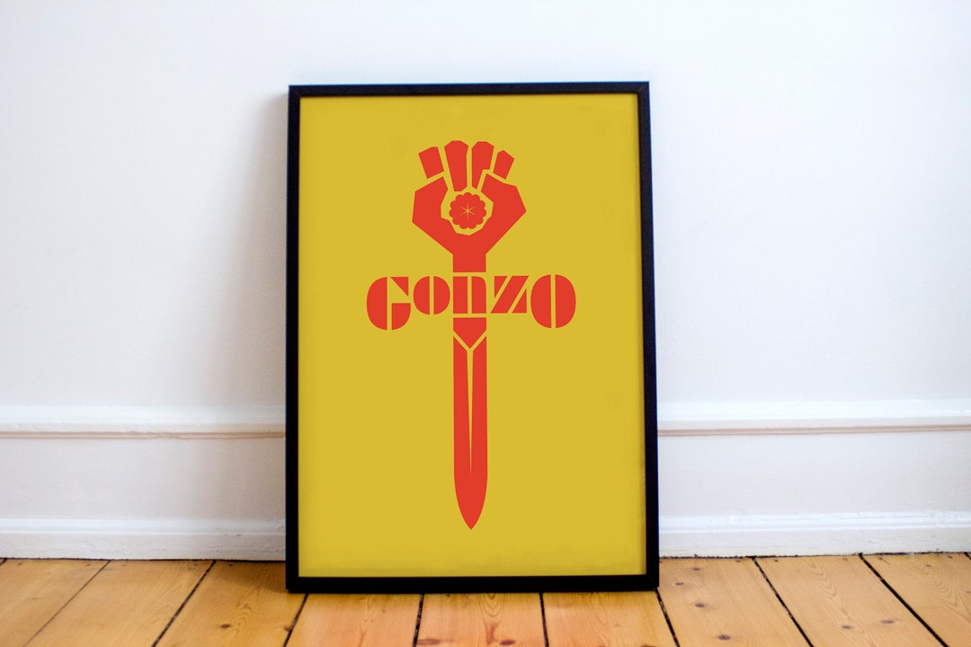Gonzo Poster, Hunter S. Thompson, Fear and Loathing, Rum Diary, Hell's