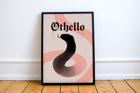 Othello Print! William Shakespeare Inspired Poster, the Tragedy of