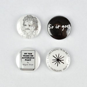 Kurt Vonnegut Knöpfe! So geht's Knopf, Everything was beautiful, Timequake, Breakfast of Champions, Slaughterhouse Five,