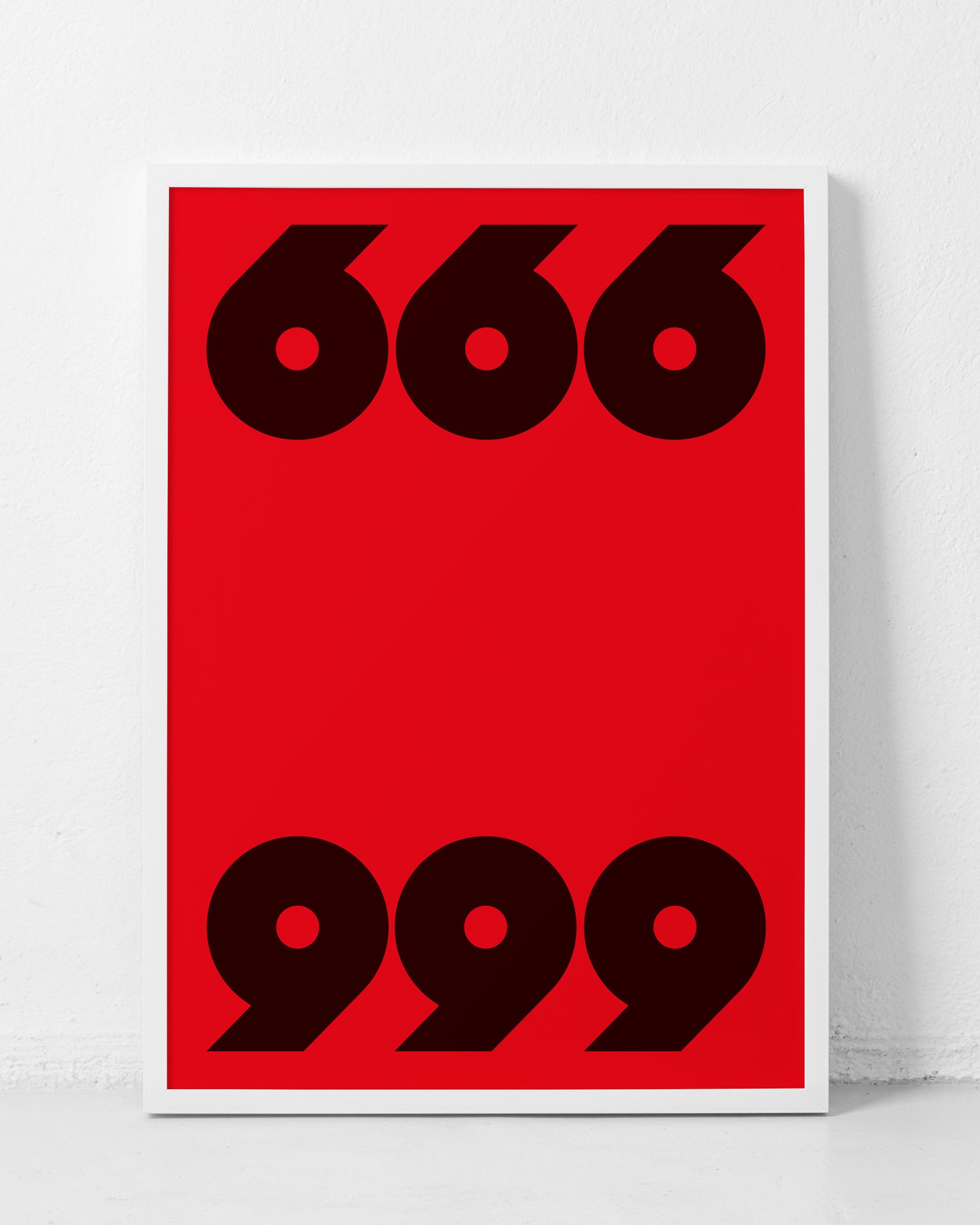 666 Graphics 666 999 Print! Graphic Number Poster, Satanic Graphic Art, Design ...