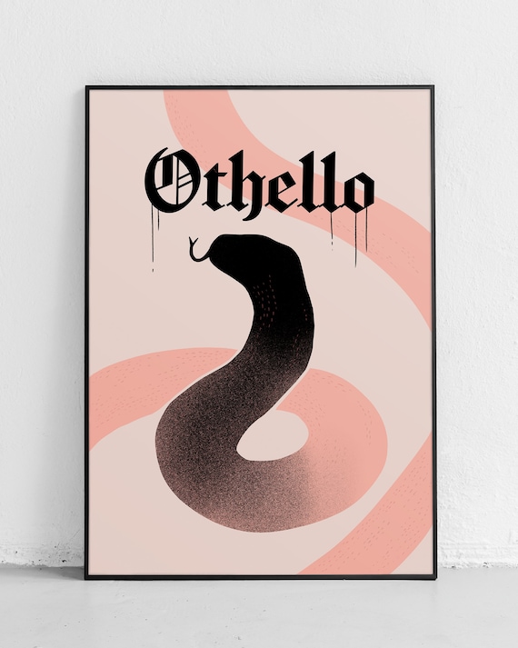 Othello Print! William Shakespeare Inspired Poster, the Tragedy of
