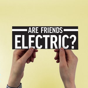Gary Numan Sticker! Are Friends Electric Sticker ?  Tubeway Army Replicas, Stickers for electric Car | Bumper Stickers | Waterproof Stickers