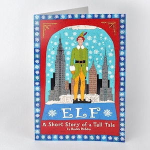 Elf Christmas Card! Will Ferrell, Zooey Deschanel, Buddy Elf, Peter Dinklage, New York City