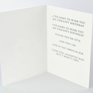 Morrissey Birthday Card i've Come to Wish You an - Etsy