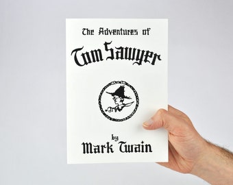 It's A Wonderful Life inspired Card! Tom Sawyer by Mark Twain inscription, No Man is a Failure Who Has Friends
