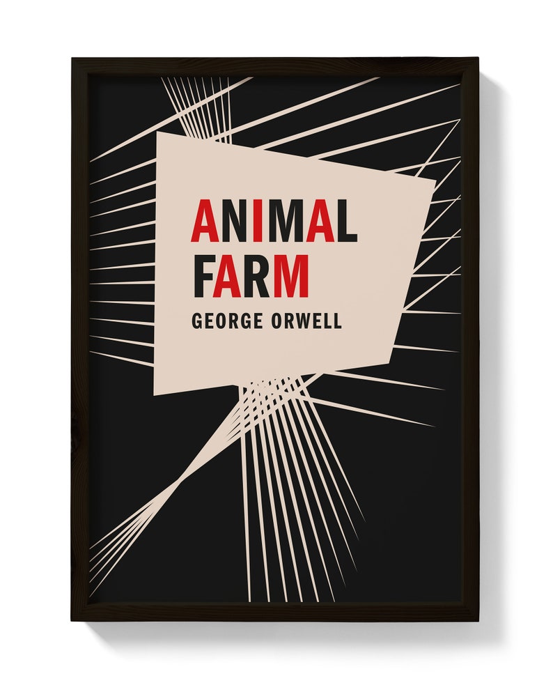socialism, Animal Farm First Edition print of the novella by George Orwell 1984
