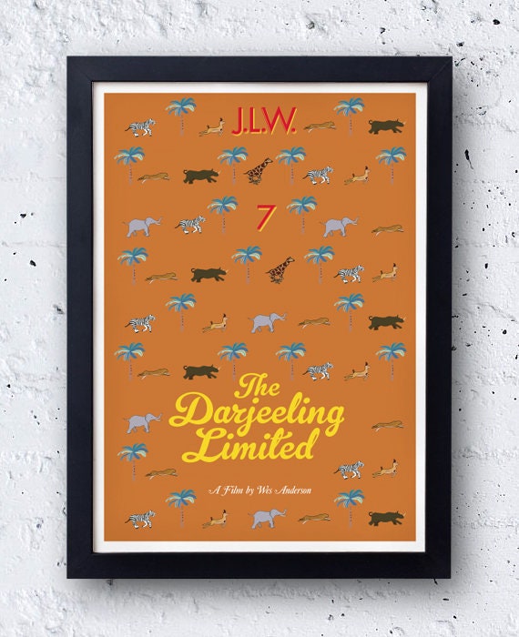The Darjeeling Limited Inspired Notebook Wes Anderson JLW 7 