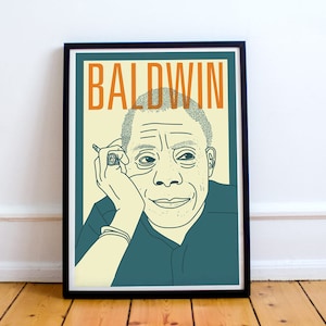 James Baldwin Print  Giovanni&#39;s Room, Notes of a Native Son, Civil Rights Movement, American Literature