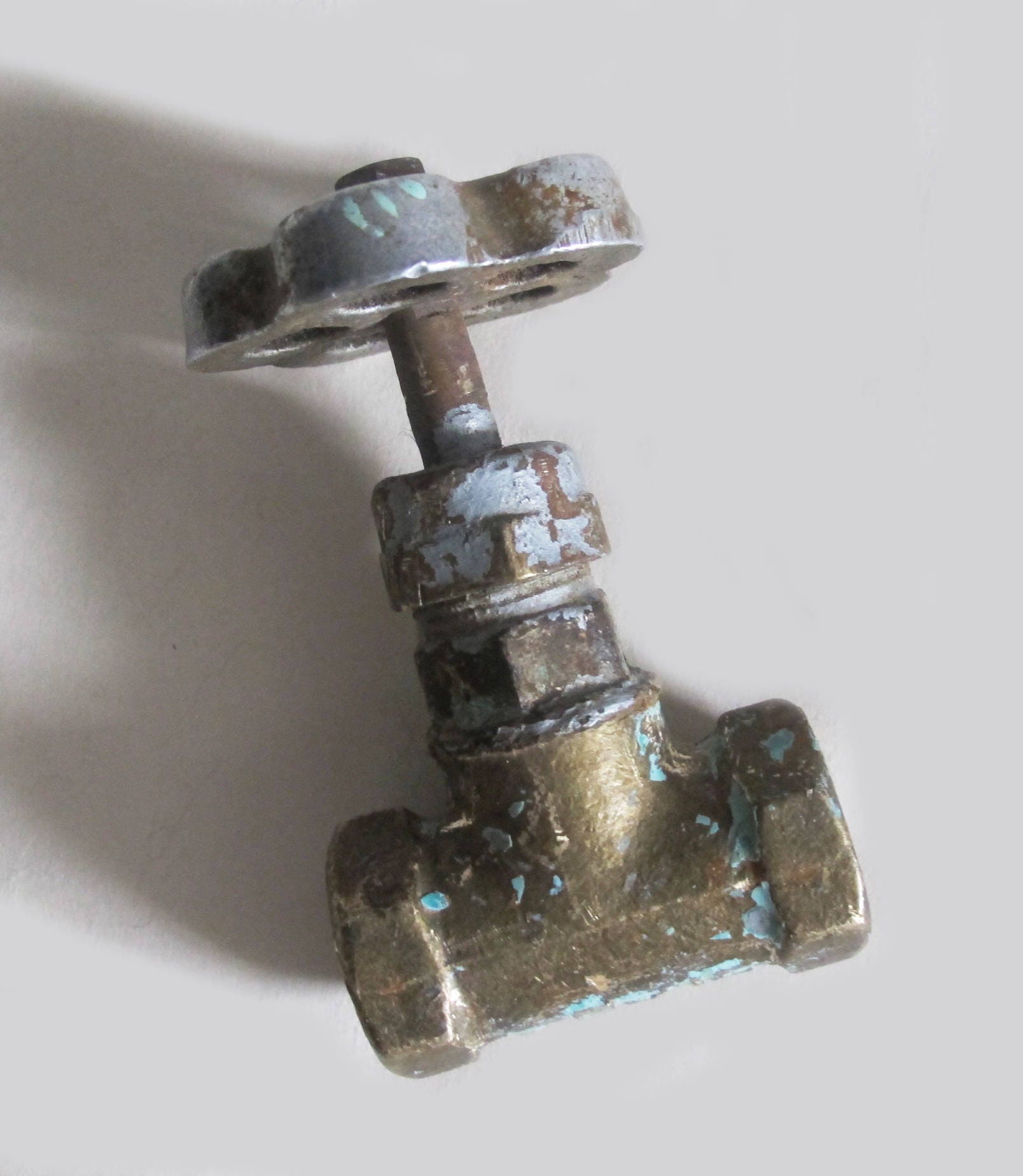 Industrial Brass Water Valve with Metal Handle Soviet Faucet Etsy