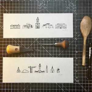 Wee Scottish City Print (Edinburgh or Glasgow)