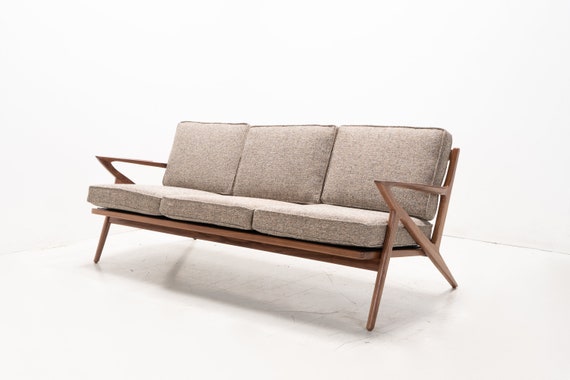 Mid Century Modern Selig Z Style Sofa Etsy