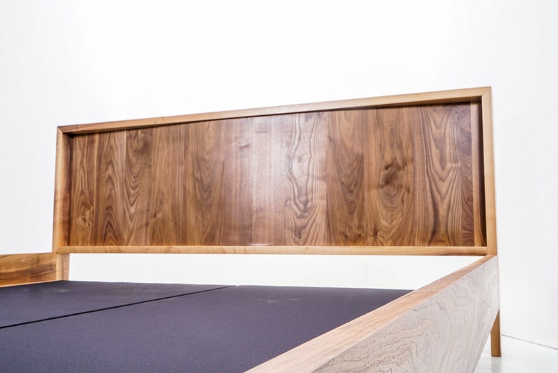 Mid Century Modern Platform style bed with storage option