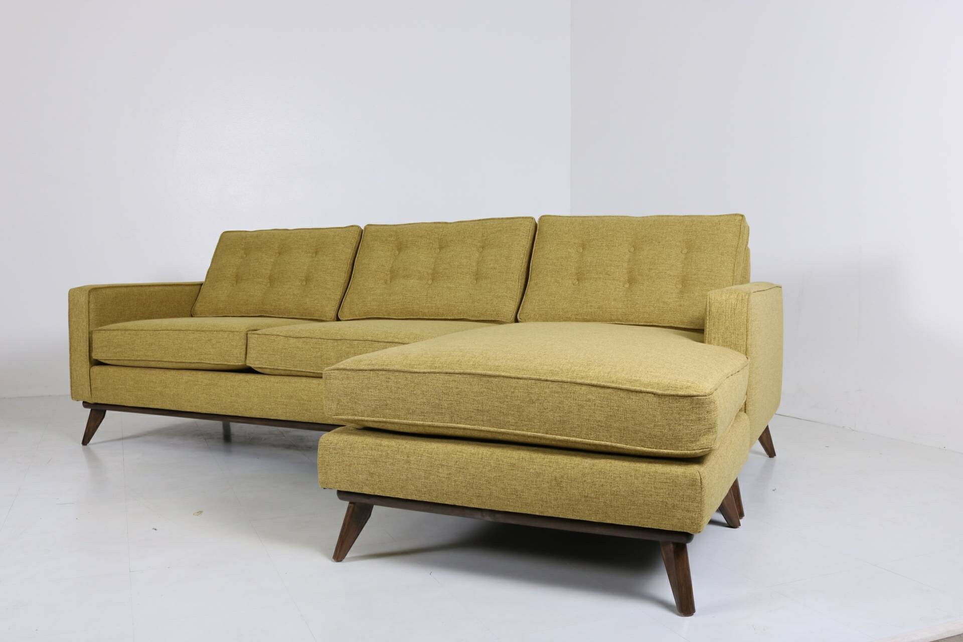 Mid Century Modern Danish Sofa Sectional Chaise reversible to Etsy