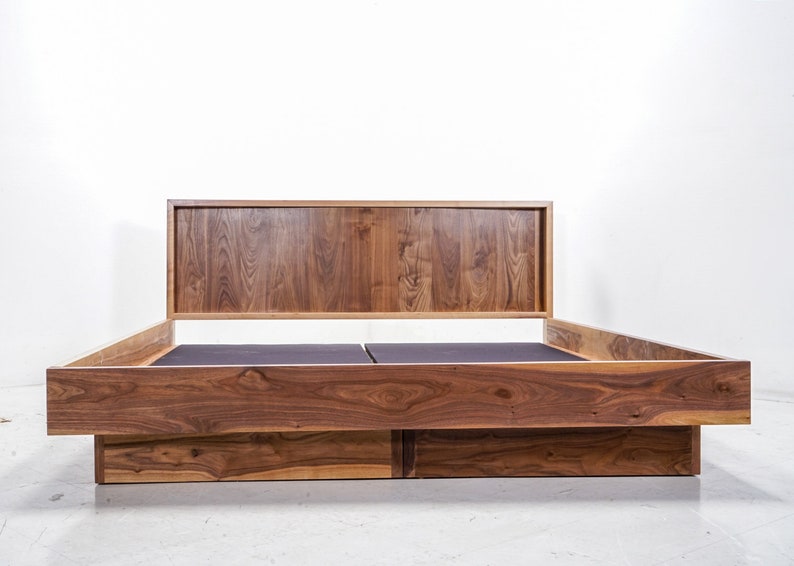 Mid Century Modern Platform style bed with storage option