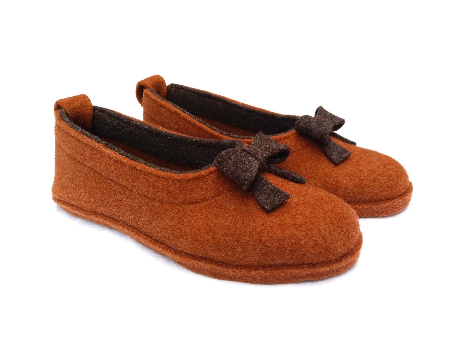 wool felt warm ballet flat slippers ortica