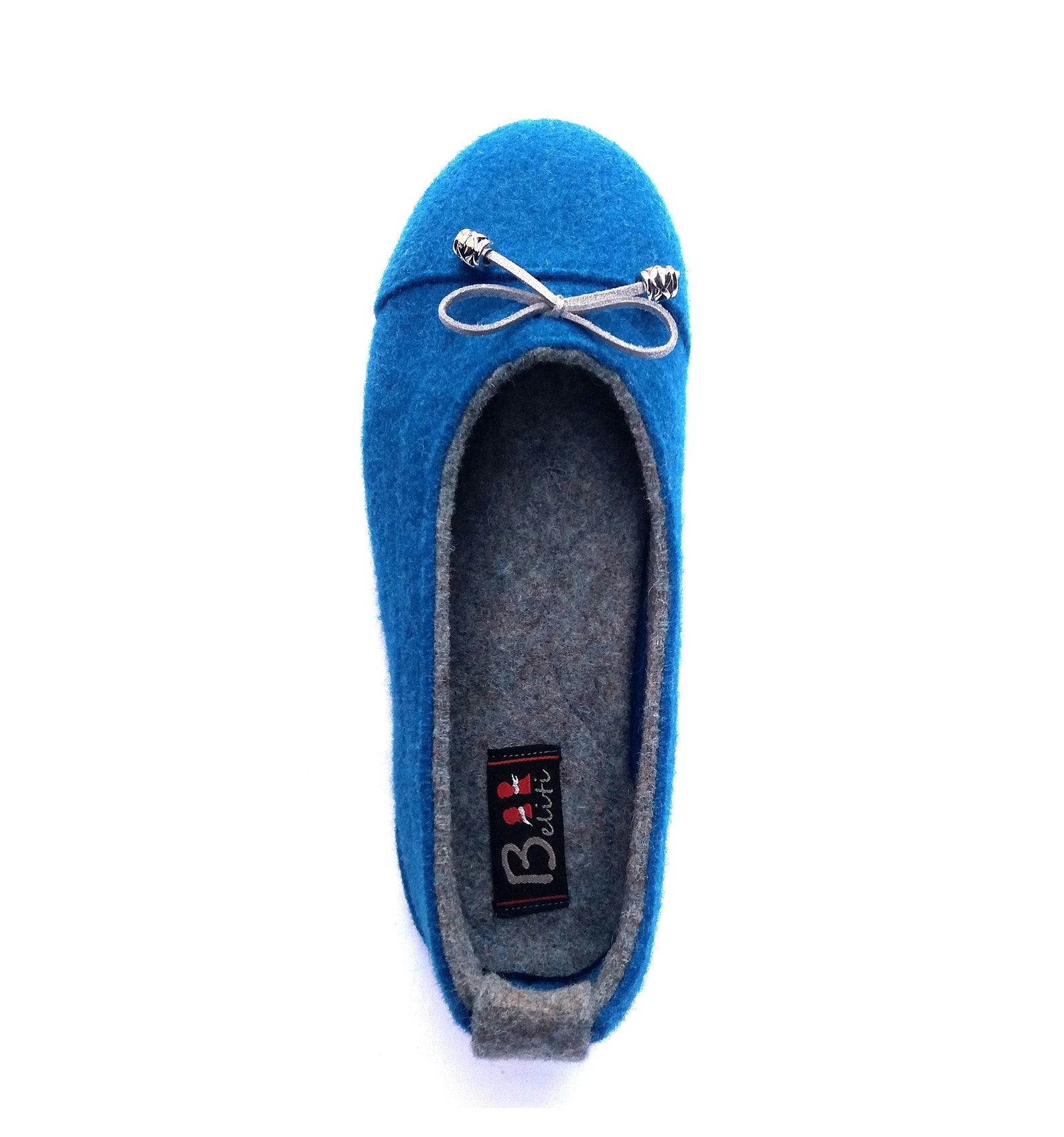 wool felt warm ballet flat barona