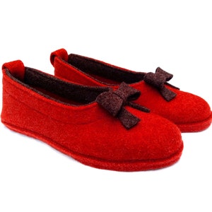 Wool Felt Warm Ballet Flat Slippers ORTICA