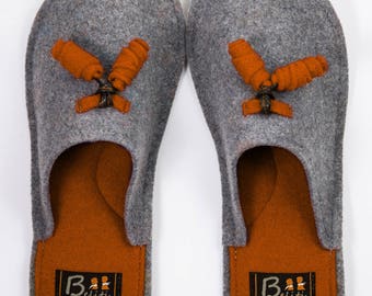 Wool Felt Warm Home Slippers