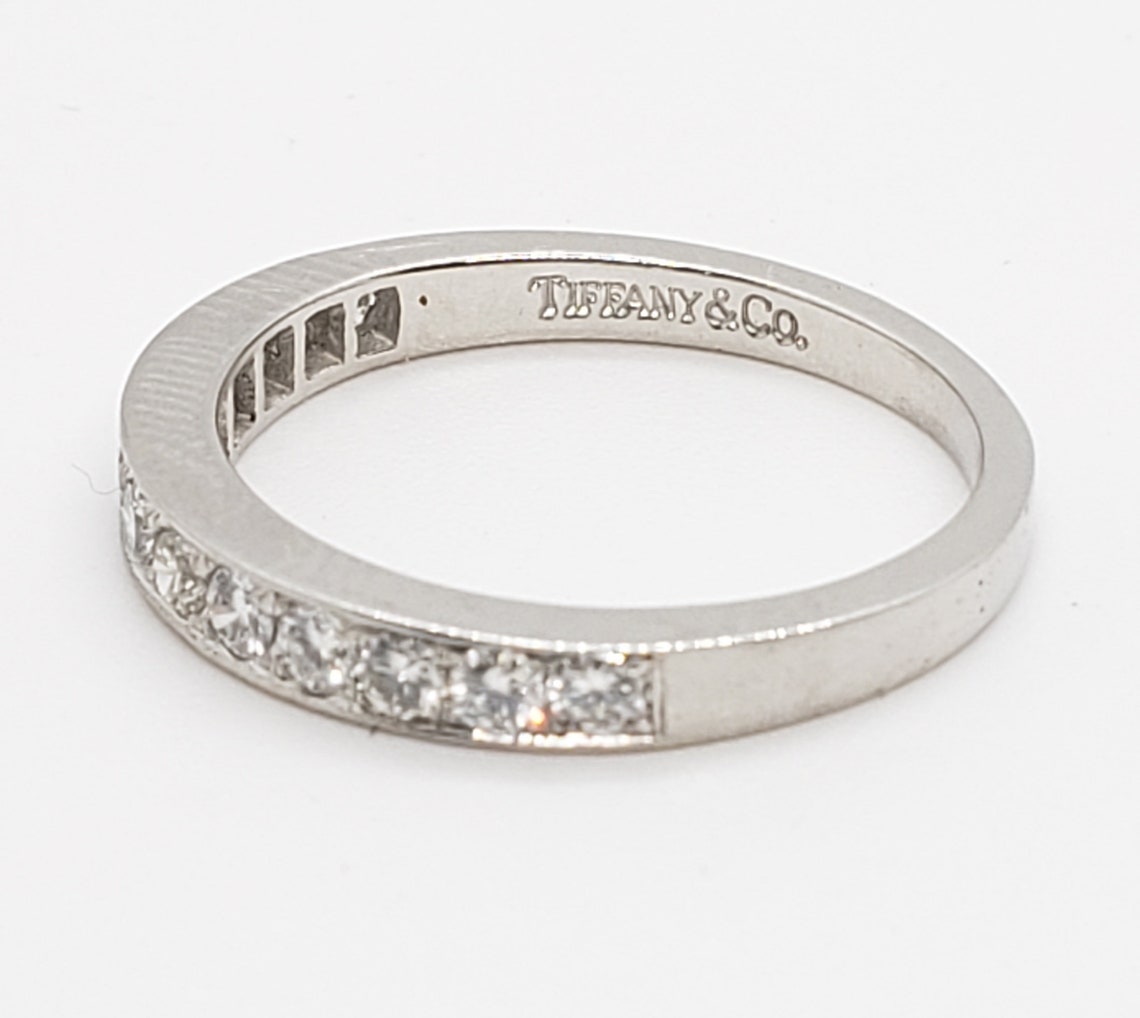 Tiffany & Co Shared Prong Diamond Legacy Wedding Band Etsy