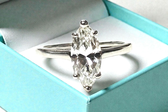 Tiffany & Co 1.79ct Marquise Cut Diamond G, VS-2  Solitaire Ring