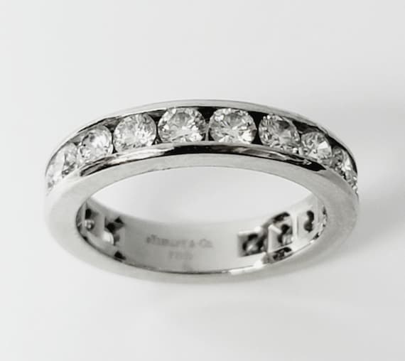 Genuine Tiffany & Company 2.00ctw Channel Set Diamond Eternity Band