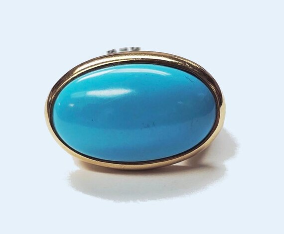 14ky Turquoise and Gold Ring FABULOUS!!!!!