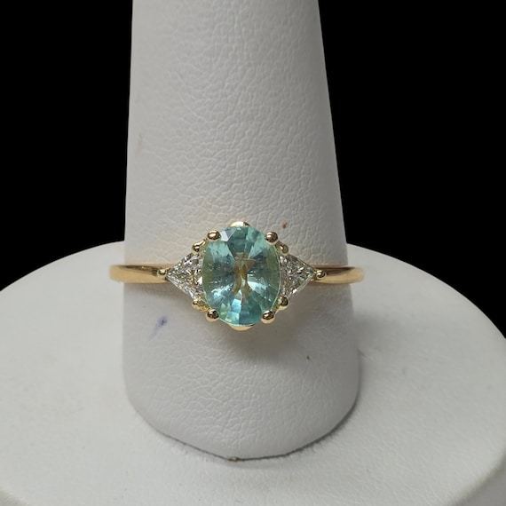 GIA Certified PARIABA Tourmaline and Diamond Ring WOW!!!