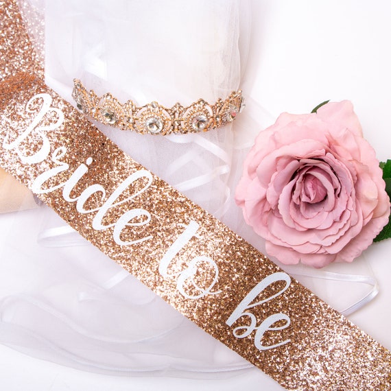 Bride Sash Crown \u0026 Veil Hen Party Sash 
