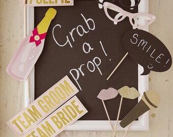 Team Bride-bruids douche foto prop Pack-Party hen Party Photo Booth Pack partij spelletjes-Props-NK0102