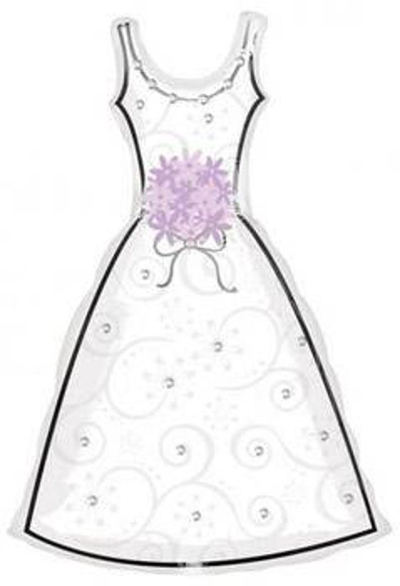 Foil Wedding Dress Balloon Celebration Bachelorette Party Quirky Decoration Hen Party Balloon