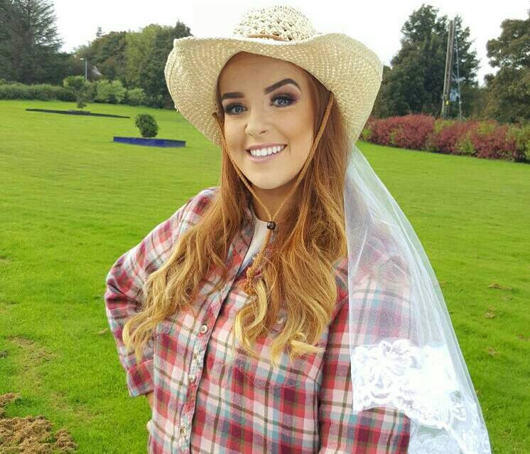 Cowboy Hat With Veil Country Hen Party 