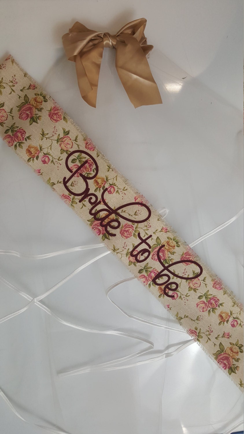 Vintage Bride To Be Sash 7