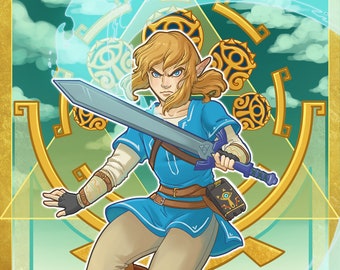 Link Nouveau Art Print