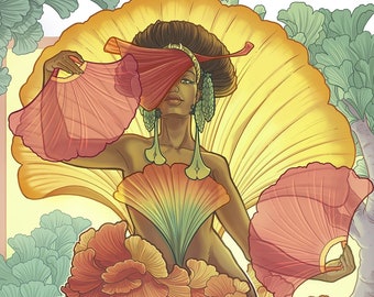Ginkgo Queen Art Print