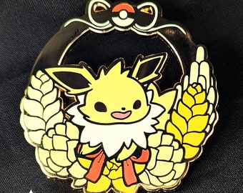 Jolteon Succulent Wreath Hard Enamel Pin 2.5"